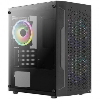 Корпус AEROCOOL TRINITY MINI-G-BK v2 черный без БП mATX 6x120mm 1xUSB2.0 2xUSB3.0 audio bott PSU