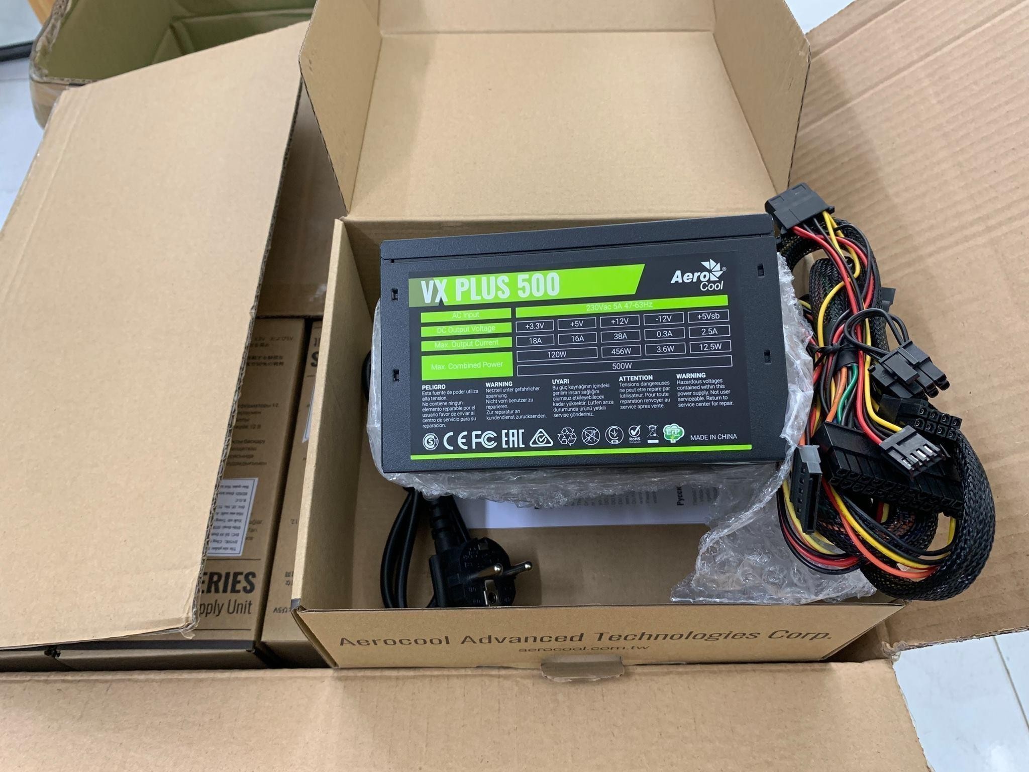 Aerocool vx series. AEROCOOL VX Plus 500w. Блок питания AEROCOOL VX Plus 500. AEROCOOL VX Plus 500w [VX-500 Plus]. Блок питания 500w AEROCOOL VX-500 Plus Box.